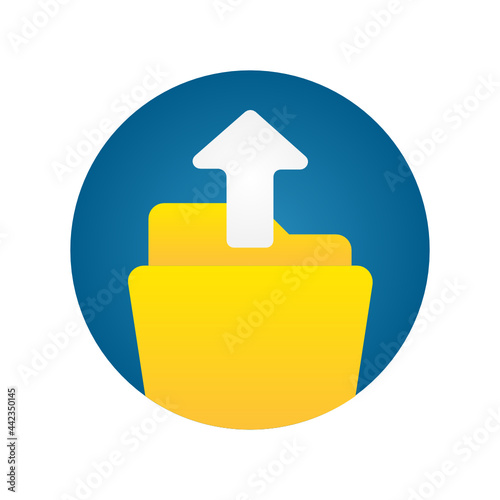 Upload Folder flat icon
