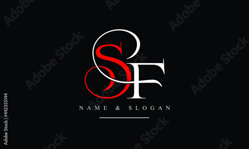 SF, FS, S, F abstract letters logo monogram
