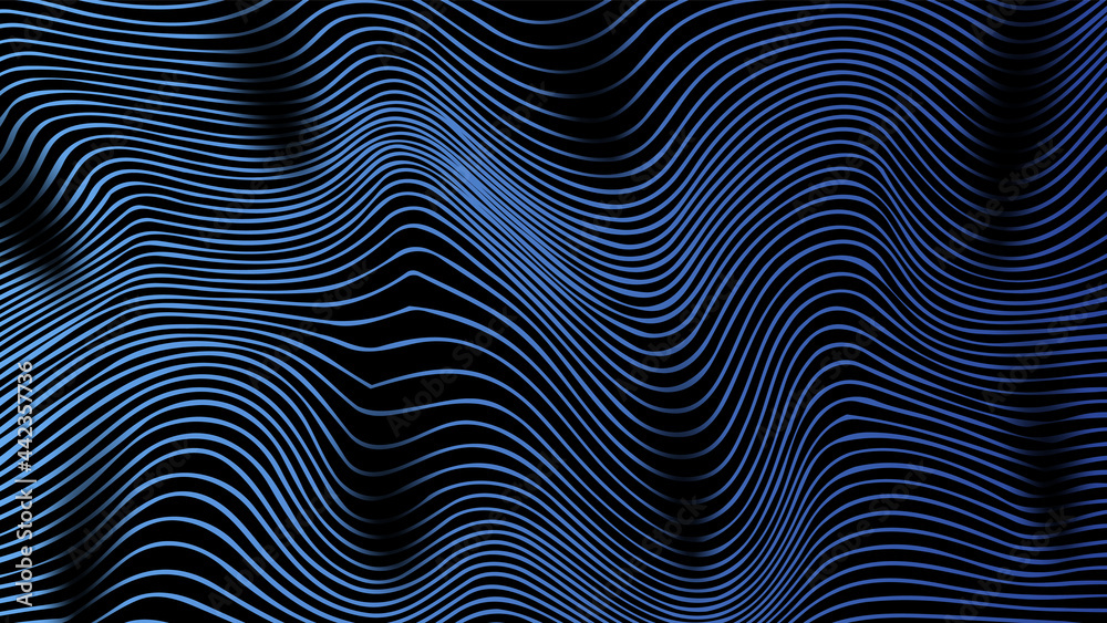 Elegant gradient wavy lines abstract background