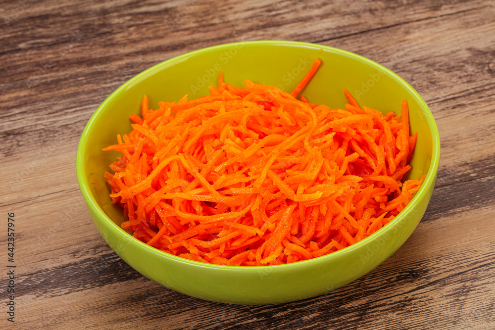 Korean carrot in the bowl Korean carrot in the bowl