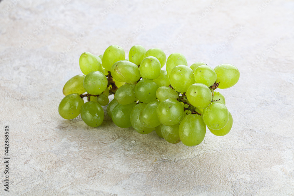 Ripe sweet green grape branch Ripe sweet green grape branch