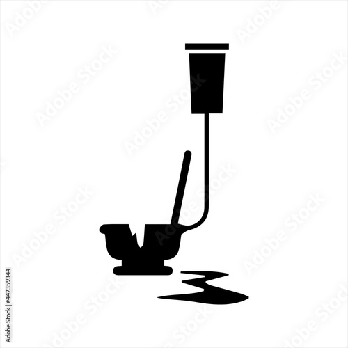 Plumbing issue icon, vector and glyph