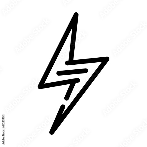 energy nutrition line icon vector. energy nutrition sign. isolated contour symbol black illustration
