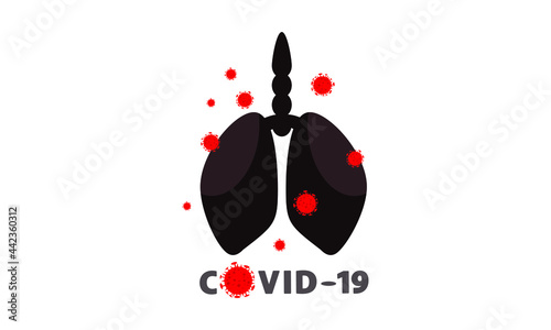 Sign of a dangerous anti coronavirus  Coronavirus sign  Anti Covid-19.