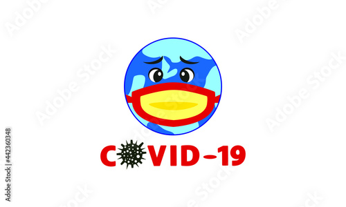 Sign of a dangerous anti coronavirus  Coronavirus sign  Anti Covid-19.