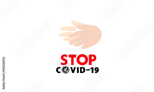 Sign of a dangerous anti coronavirus  Coronavirus sign  Anti Covid-19.