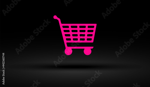 icona, carrello, commercio, negozio, acquisti