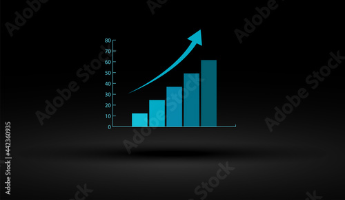 icona, grafico, economia, commercio, finanza