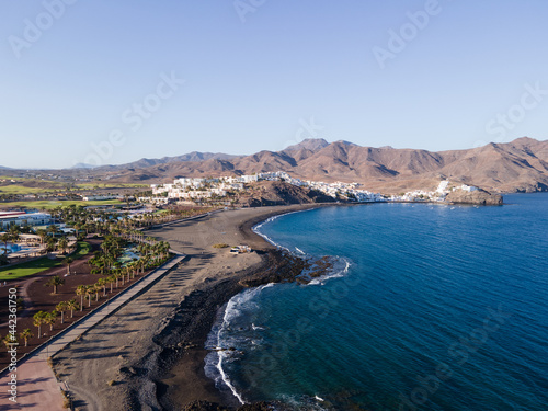 Las Playitas beach aerial view, Fuerteventura