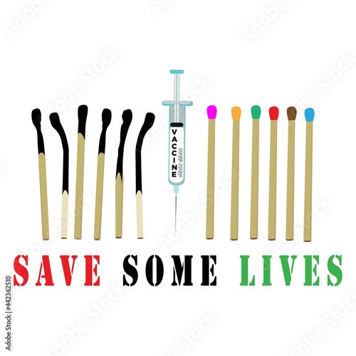 Vaccine poster design for corona virus protection. Healthy campaign flyer.
