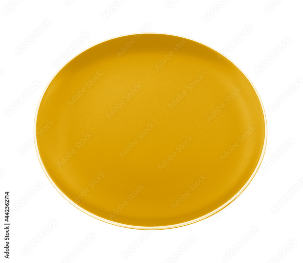 empty plate on white background empty plate on white background