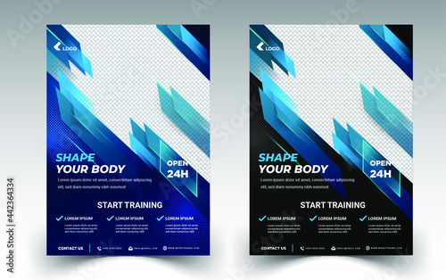 Modern business flyer template with elgand 