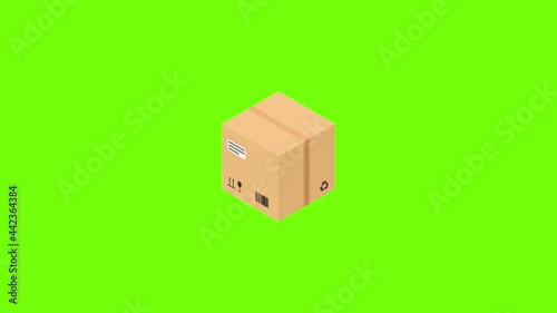 Box parcel icon animation