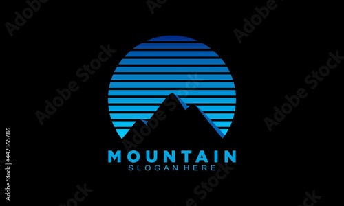 Creative mountain elegant logo