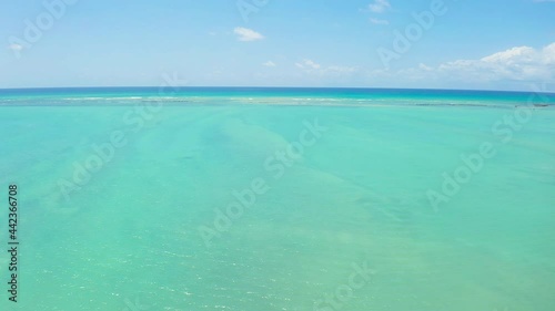 Drone Flight over Antunes beach in Alagoas, Maragogi, Brazil photo