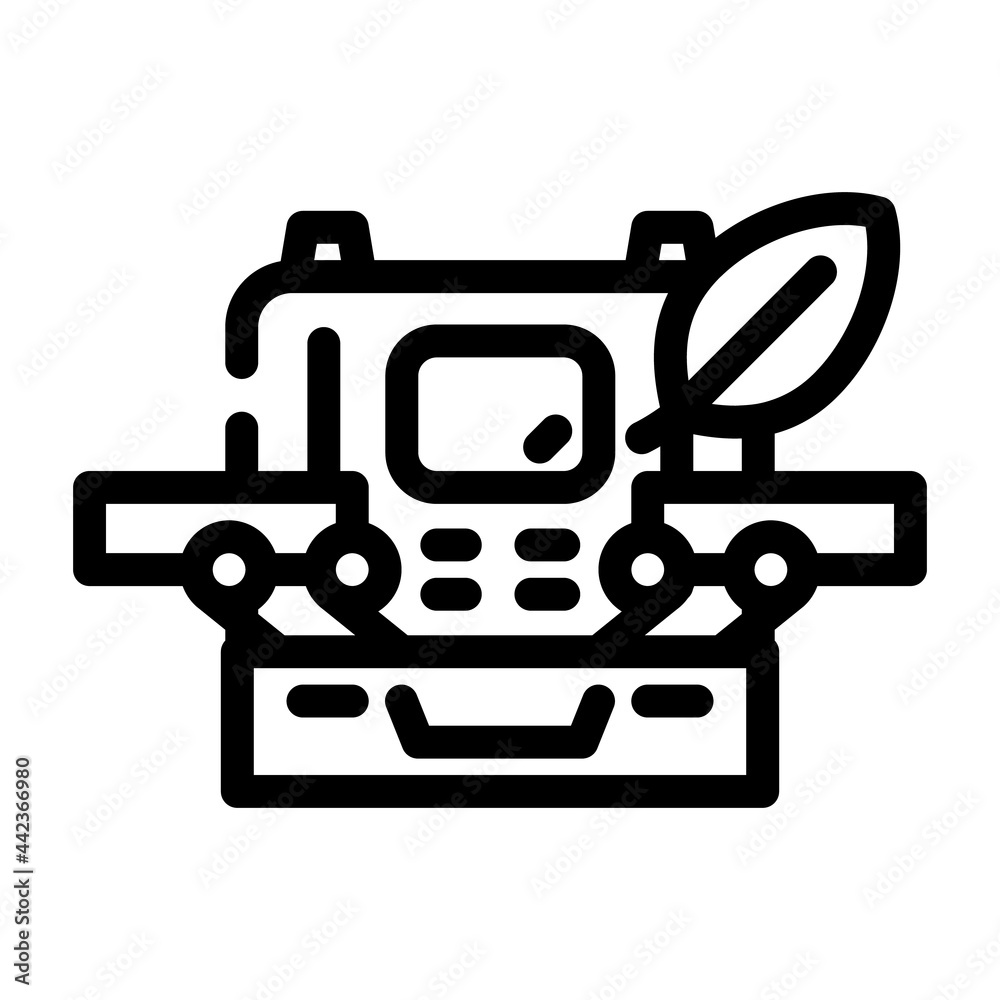case with makeup line icon vector. case with makeup sign. isolated contour symbol black illustration case with makeup line icon vector. case with makeup sign. isolated contour symbol black illustration