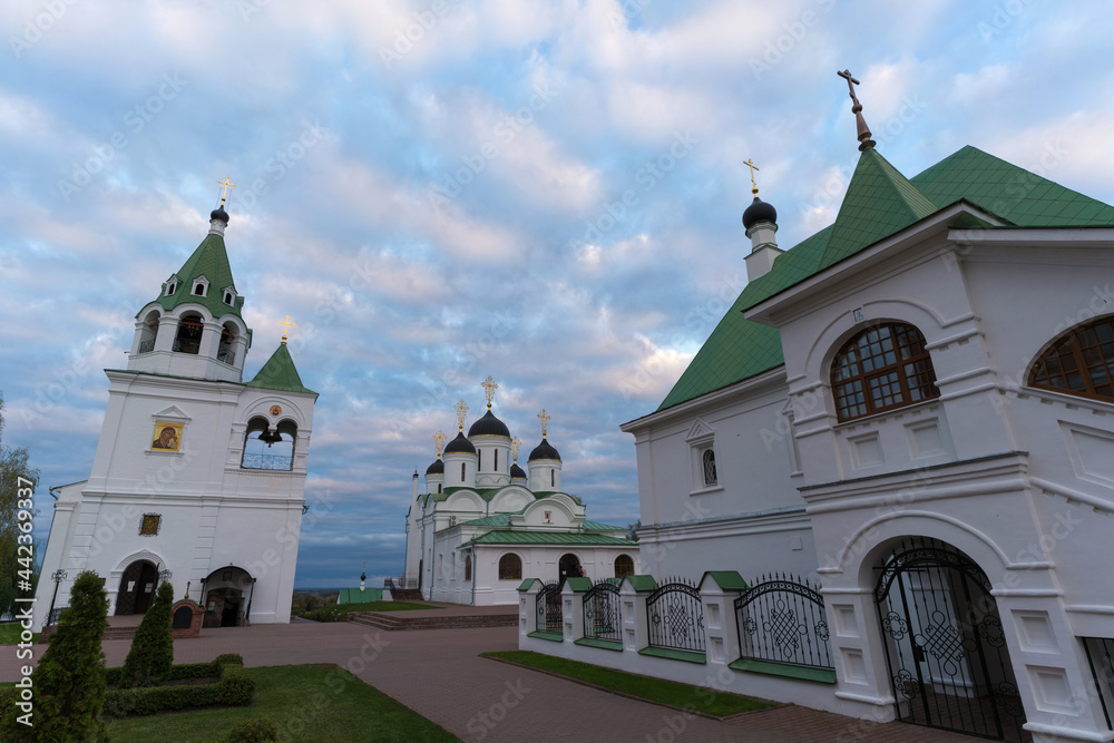 Church architecture of Murom, a city in Russia. 