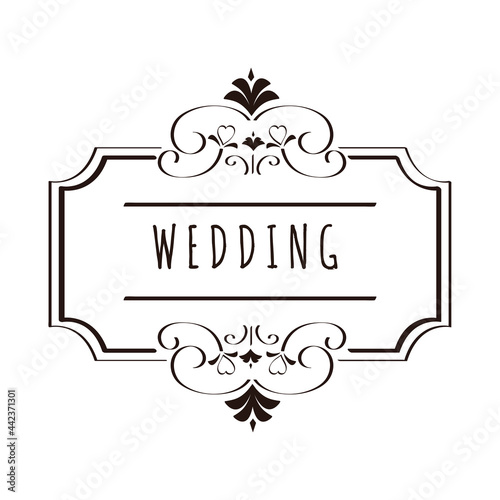 Wedding frame design