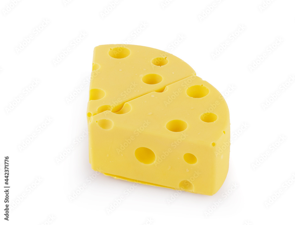 cheese isolate on white background.