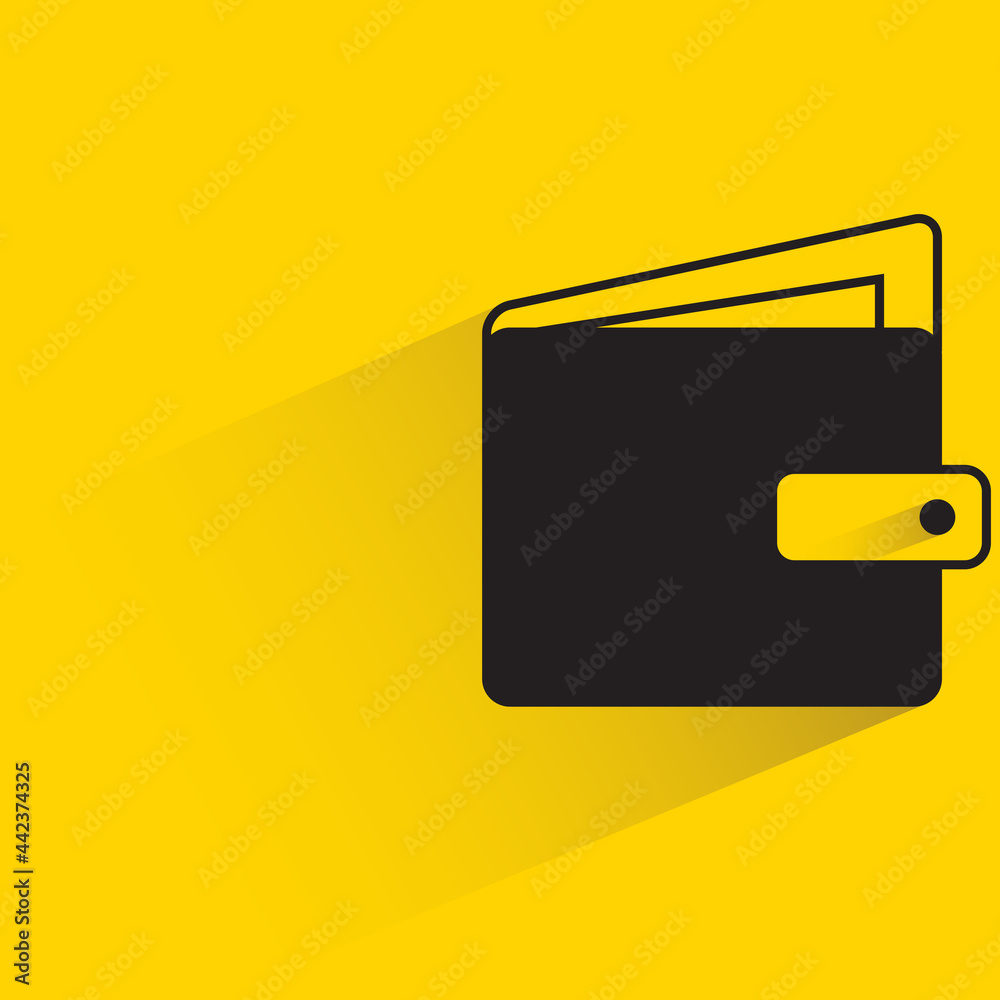 wallet icon on yellow background