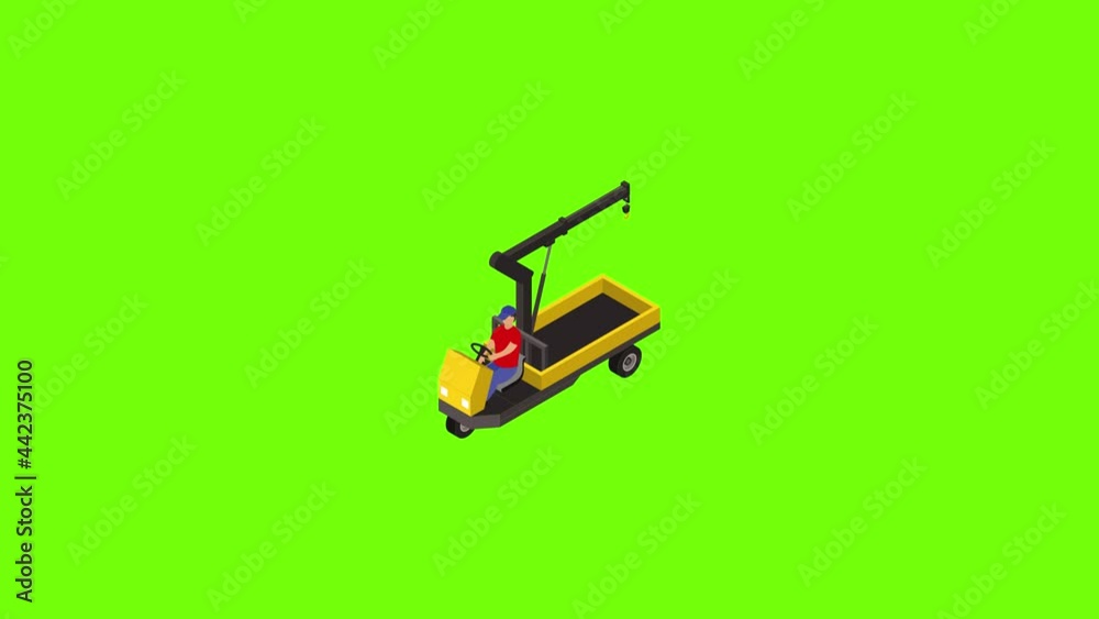 Bike crane icon animation Bike crane icon animation