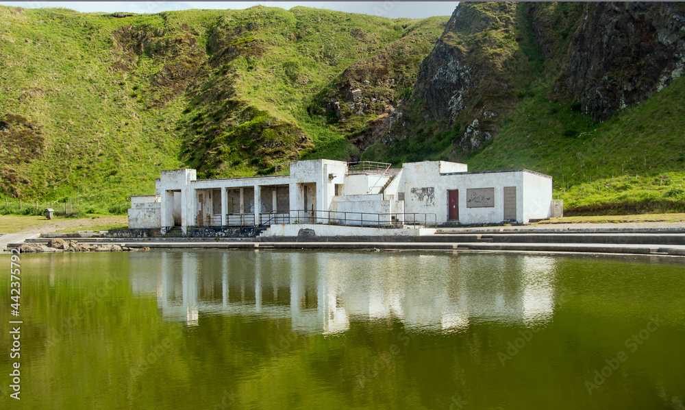 Tarlair Swimming Pool, at Devrervon estuary, Macduff, Aberdeenshire, Scotland, UK. Tarlair Swimming Pool, at Devrervon estuary, Macduff, Aberdeenshire, Scotland, UK.