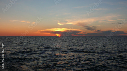 Polskie morze - zachód słońca