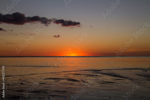 sunset at the beach