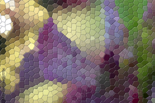 Process the orchid image until the floor tile pattern is obtained.