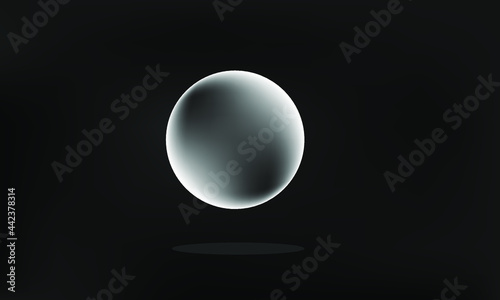 Close up of partial solar eclipse on dark background. eps 10