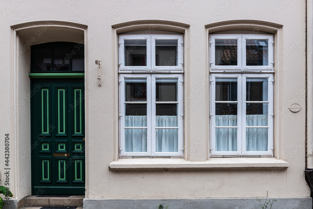 Entrance of an old house in Lunenburg, Germany Entrance of an old house in Lunenburg, Germany