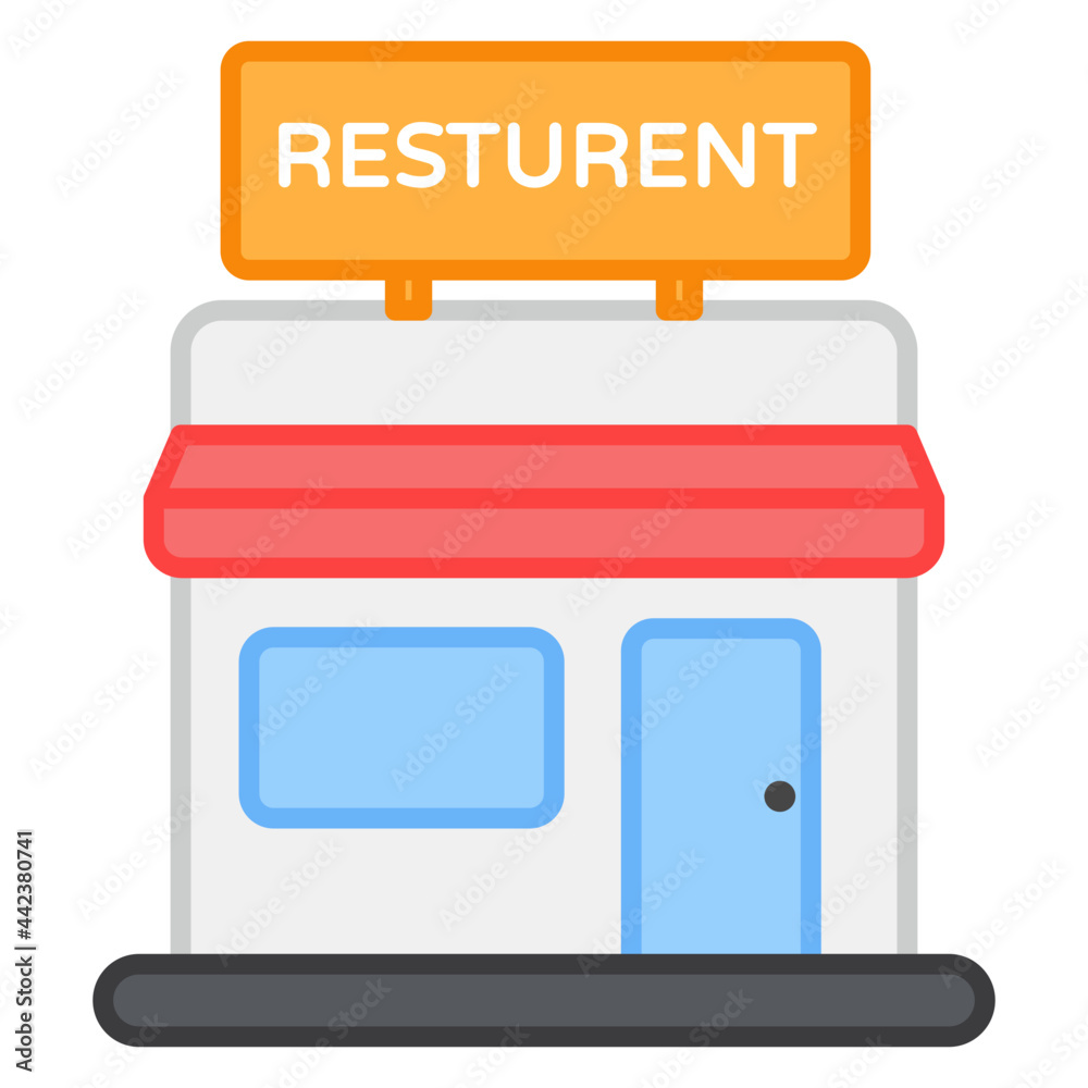 A perfect design icon of restaurant A perfect design icon of restaurant