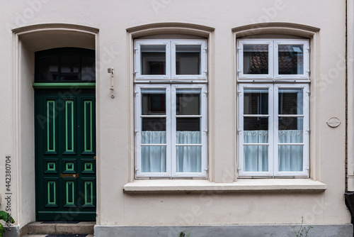 Entrance of an old house in Lunenburg  Germany