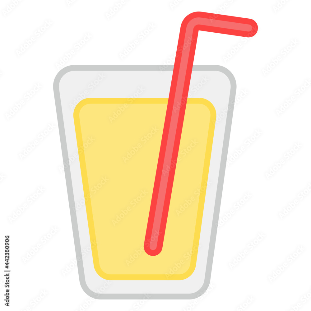 Summer time, a unique design icon of juice Summer time, a unique design icon of juice