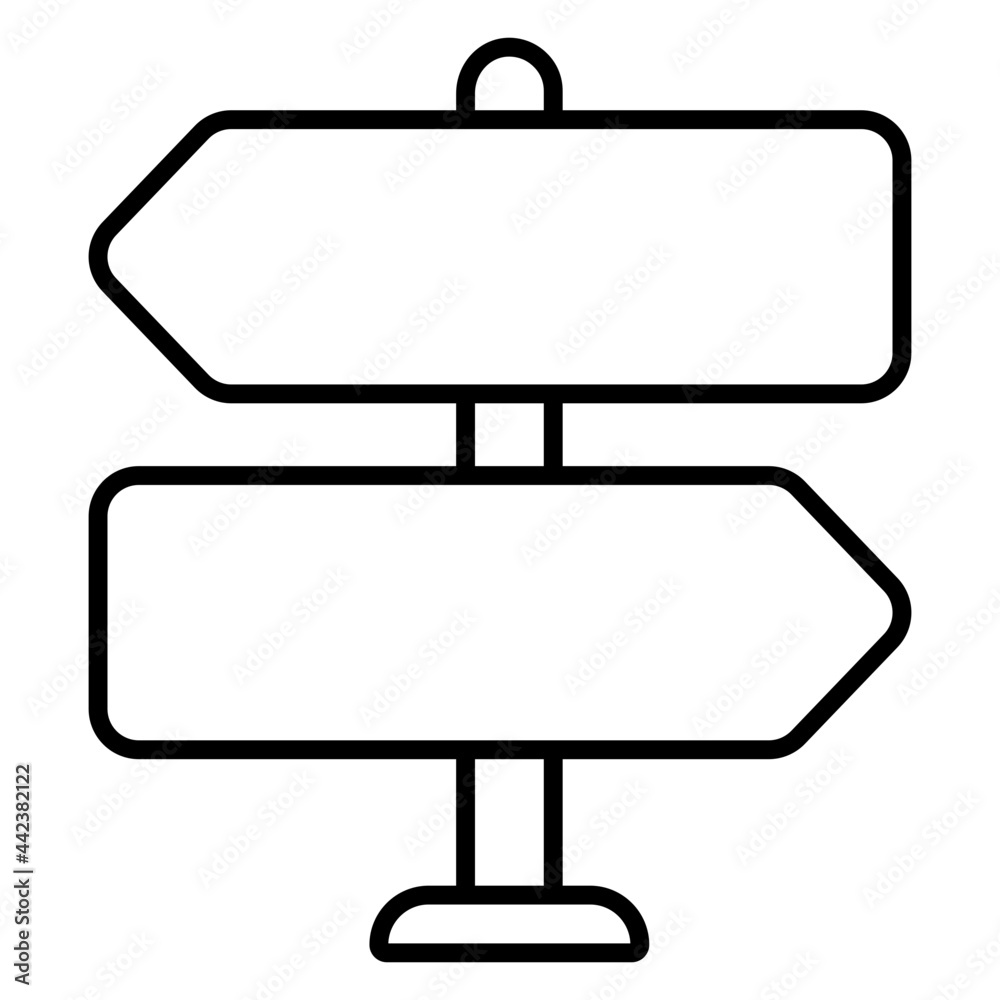 Fototapeta premium A perfect design icon of roadpost