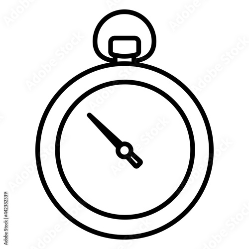 A time counting device, icon of stopwatch