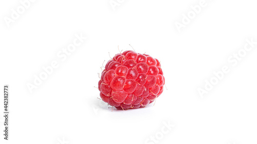 Raspberry isolated on a white background. Raspberries.