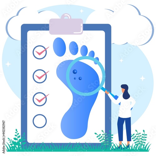 Illustration vector graphic cartoon character of knowledge of the diagnosis