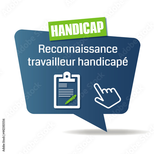 Logo reconnaissance travailleur handicapé.