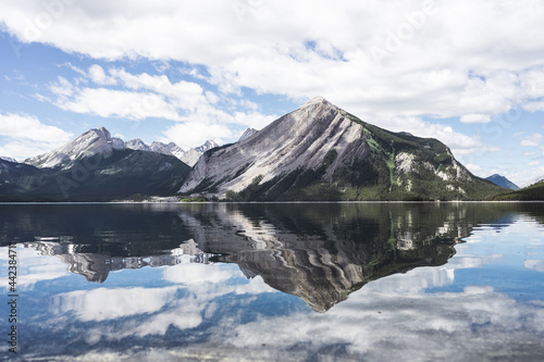 Upper Kananaskis Lake Mountains Range Canada 