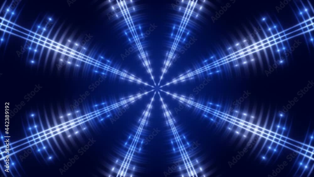 blue abstract background, rotate shapes and flashing light, loop blue abstract background, rotate shapes and flashing light, loop