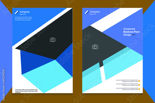 Business flyer and vector template design