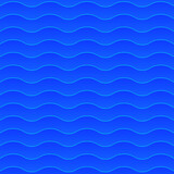 Smooth blue lines. Abstract water background, texture. Vector, illustration