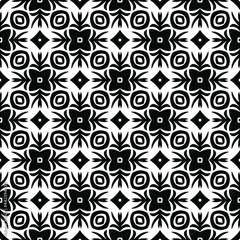 Seamless vector pattern in geometric ornamental style. Seamless vector pattern in geometric ornamental style.
