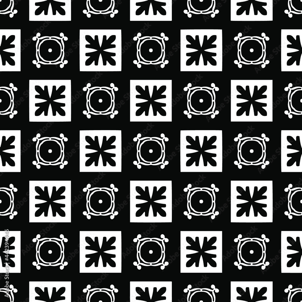 Seamless vector pattern in geometric ornamental style. Seamless vector pattern in geometric ornamental style.