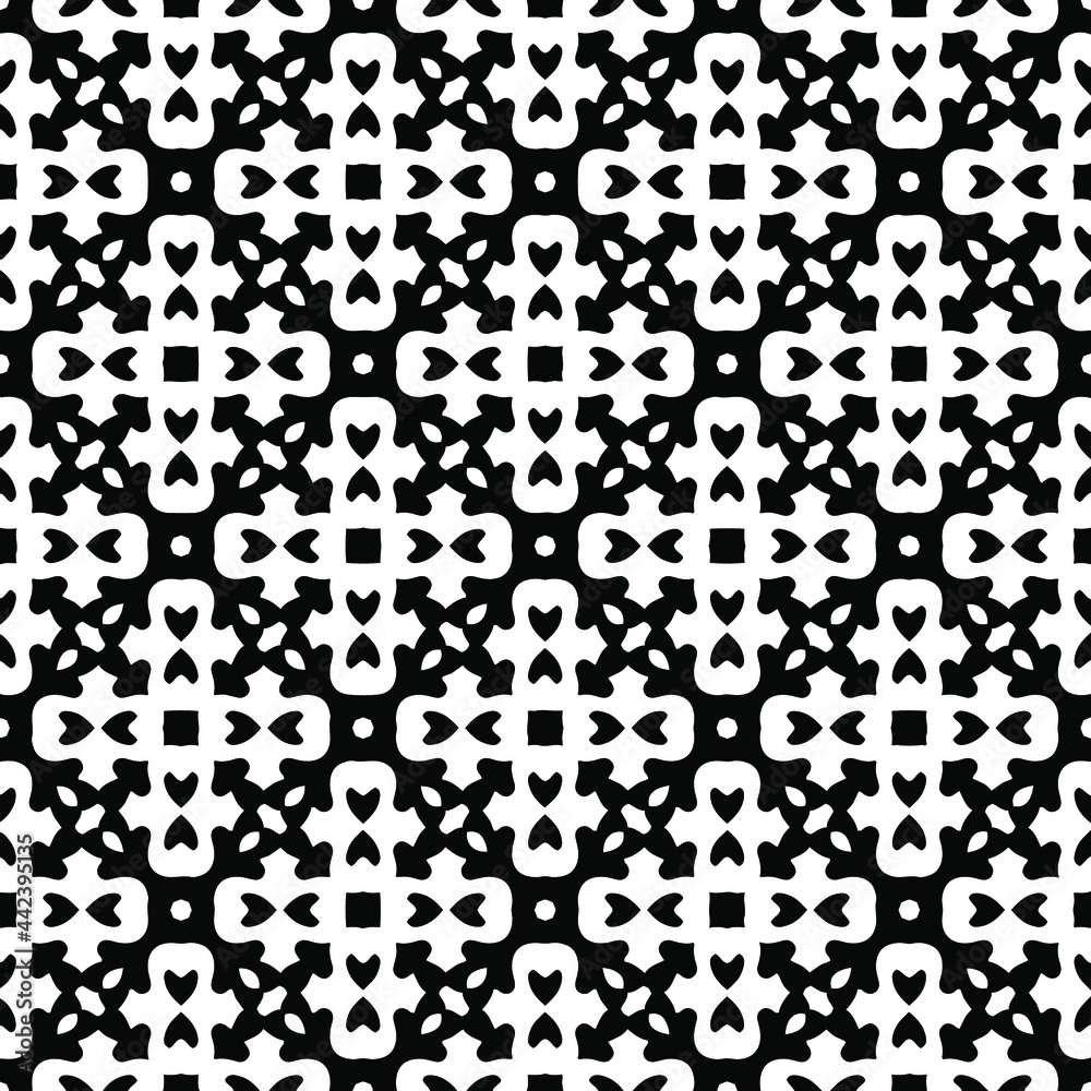 Seamless vector pattern in geometric ornamental style. Seamless vector pattern in geometric ornamental style.