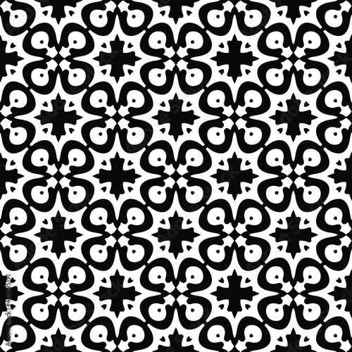 Seamless vector pattern in geometric ornamental style.