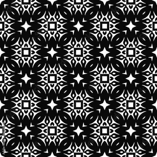 Seamless vector pattern in geometric ornamental style. 