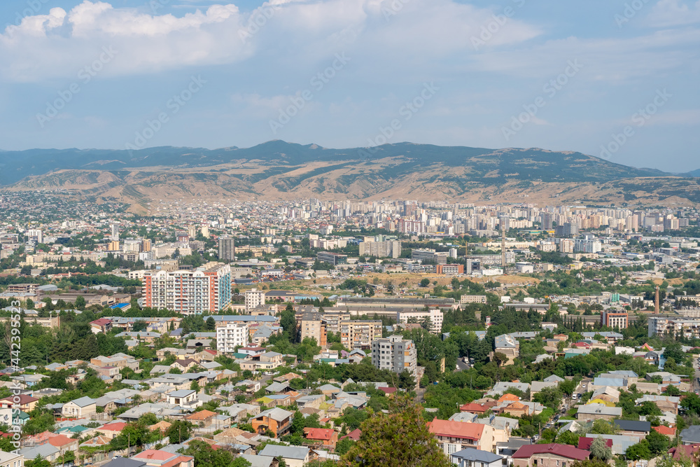 Residential buildings in the city of Tbilisi