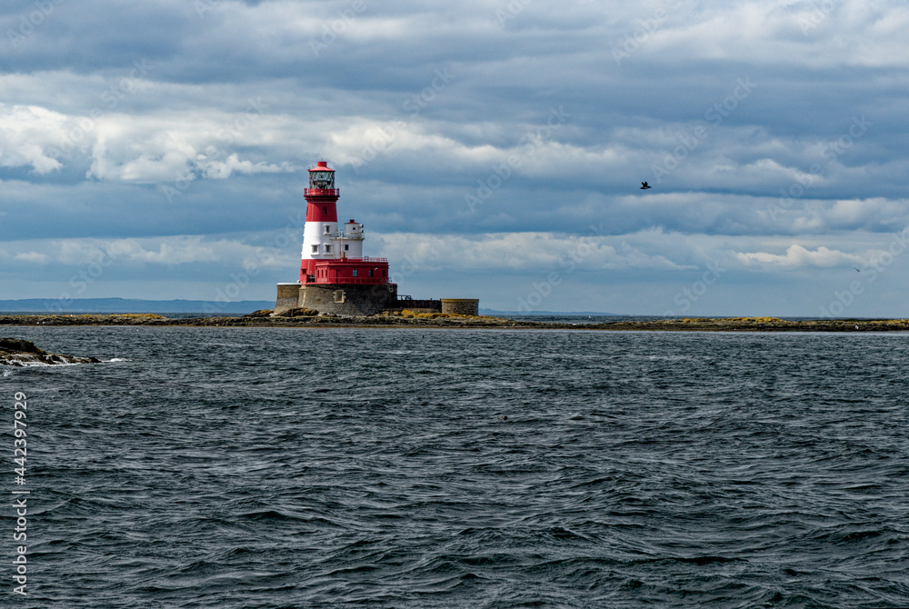 Longstone Lighthouse in the farne Islands - United Kingdom